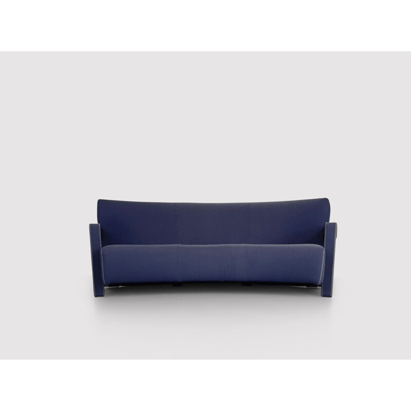 Vintage curved 637 three-seater sofa by Gerrit Rietveld for Cassina, 1990s