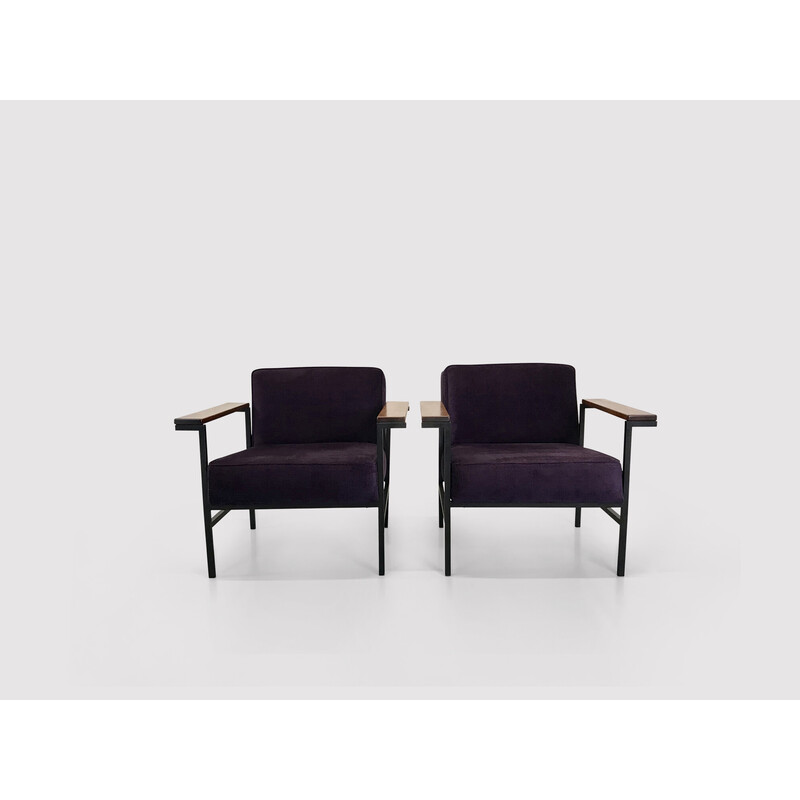Pair of vintage M2-44 armchairs by Wim den Boon, Netherlands 1958