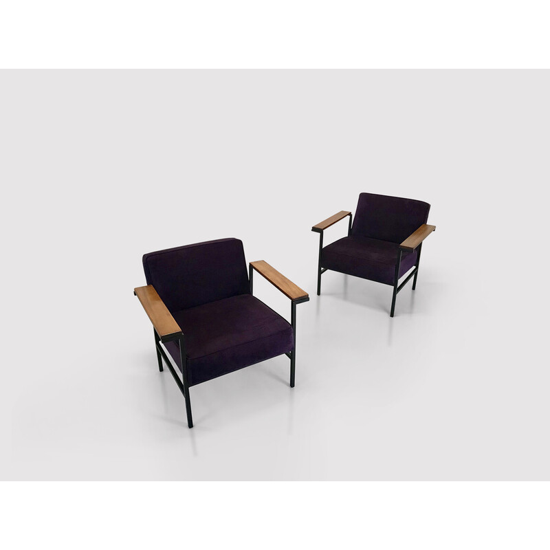 Pair of vintage M2-44 armchairs by Wim den Boon, Netherlands 1958