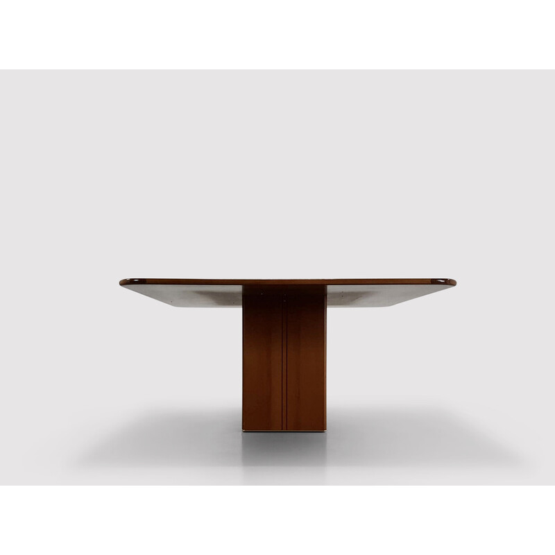 Vintage square Africa dining table by Afra and Tobia Scarpa for Maxalto, Italy 1970s