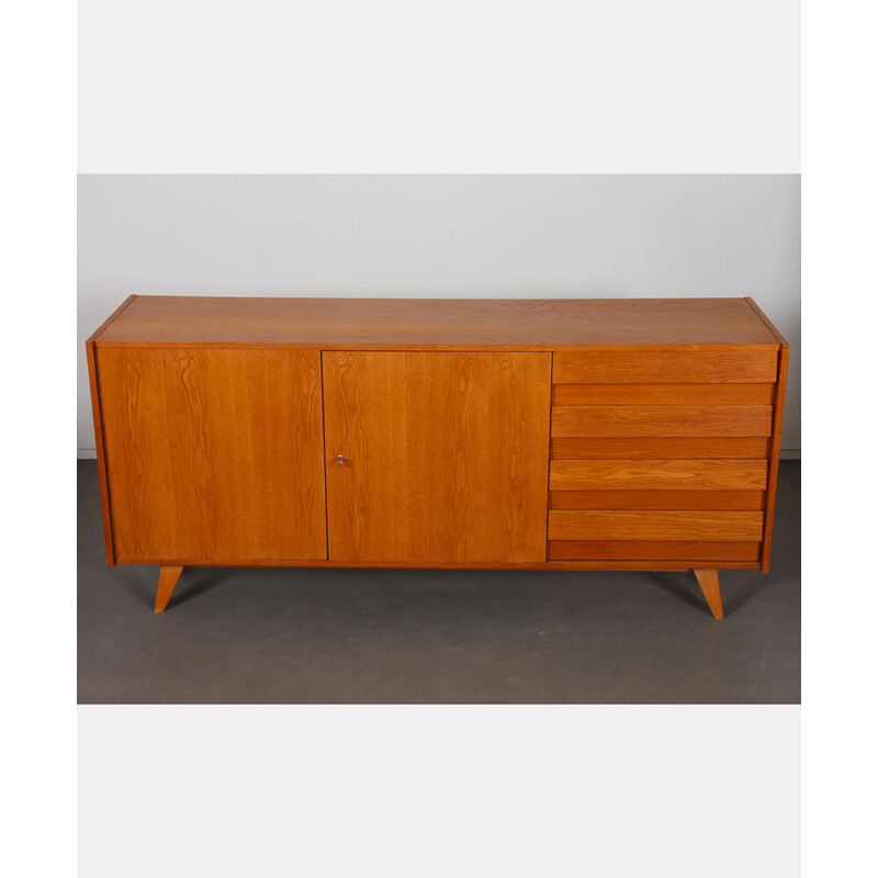 Vintage wooden sideboard U-460 by Jiroutek for Interier Praha, 1960