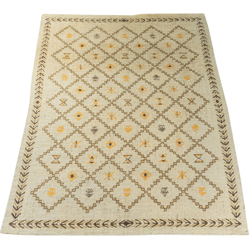 Vintage beige rug, Germany 1970s