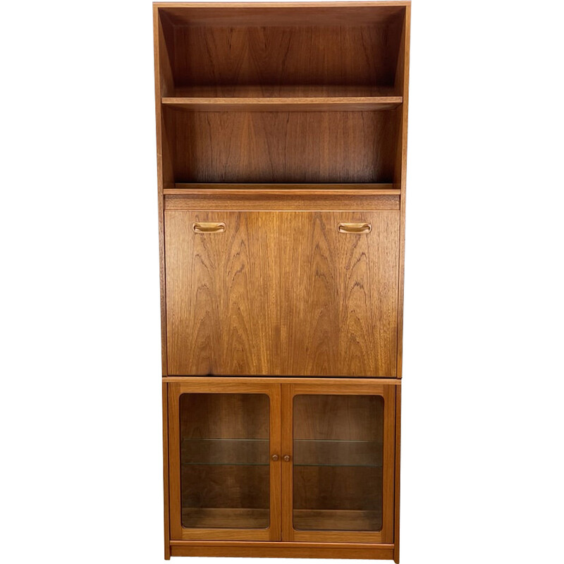 Vintage G Plan teak cabinet with pull down door, 1970s