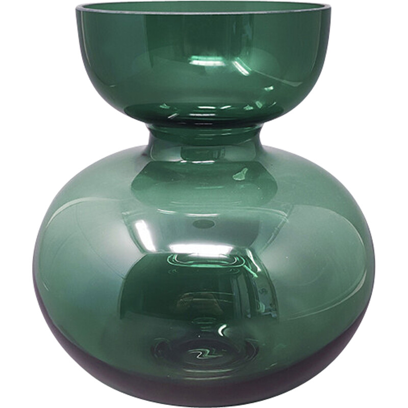Vase vert vintage par G. Jensen, 1990