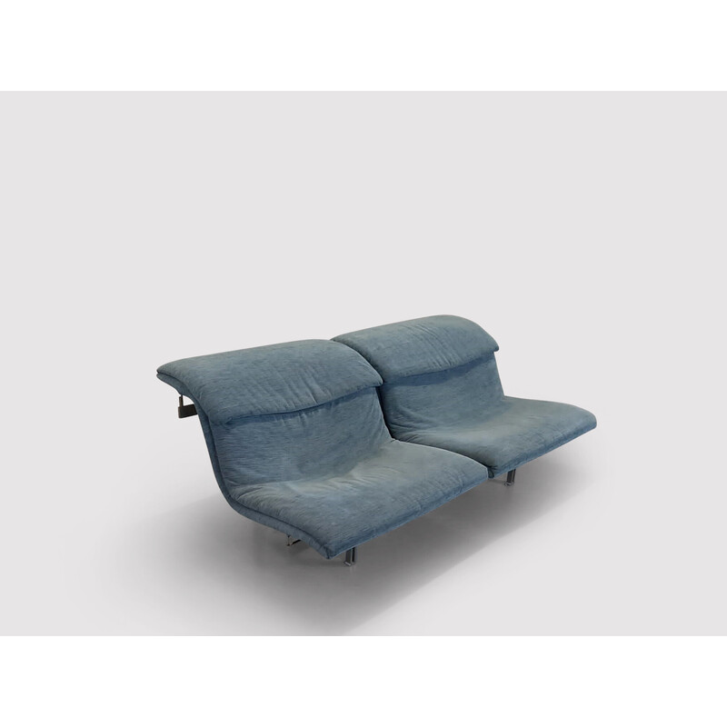 Vintage Wave 2-Sitzer Sofa von Giovanni Offredi für Saporiti Italia, 1970er Jahre