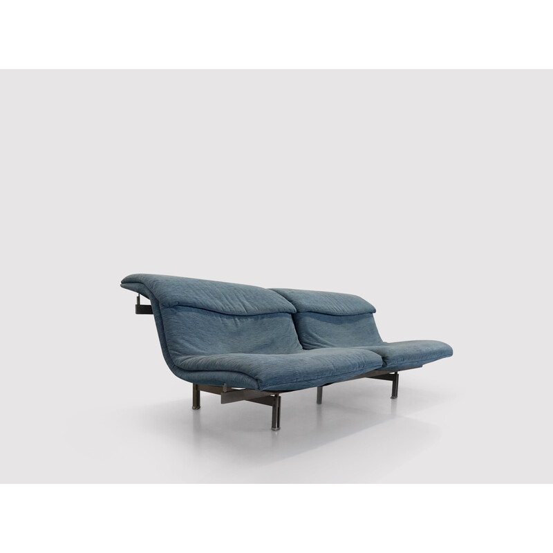 Vintage Wave 2-Sitzer Sofa von Giovanni Offredi für Saporiti Italia, 1970er Jahre