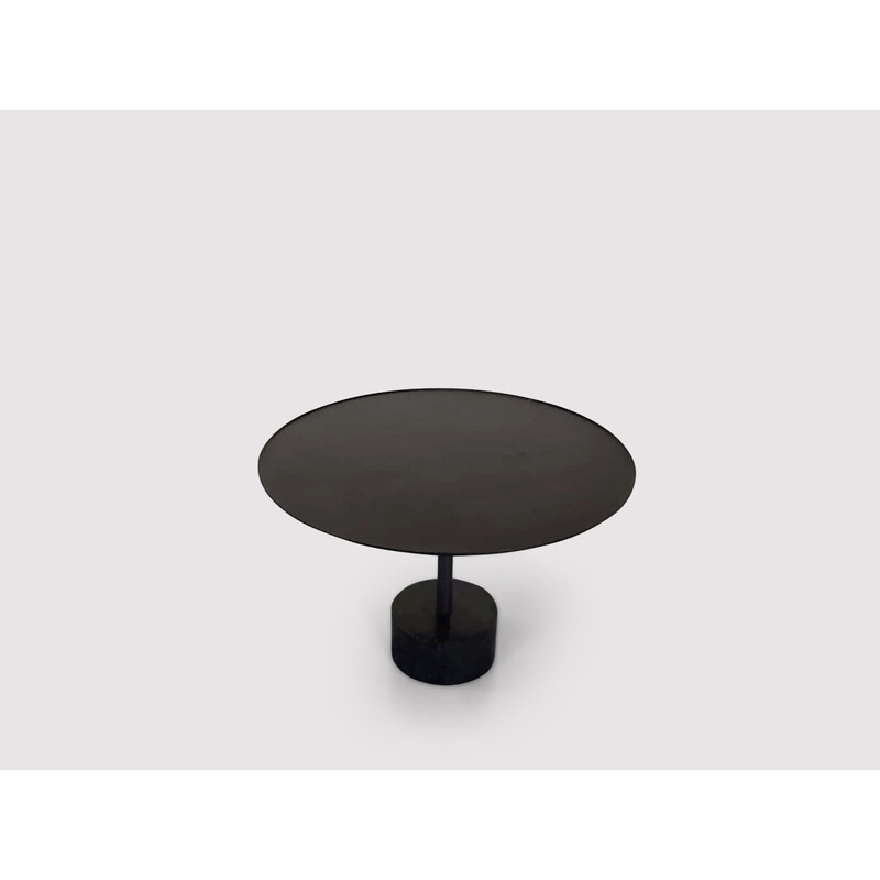Vintage 194 9 round ashwood and marble dining table by Piero Lissoni for Cassina, 2014