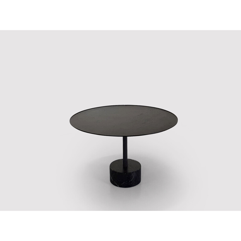 Vintage 194 9 round ashwood and marble dining table by Piero Lissoni for Cassina, 2014