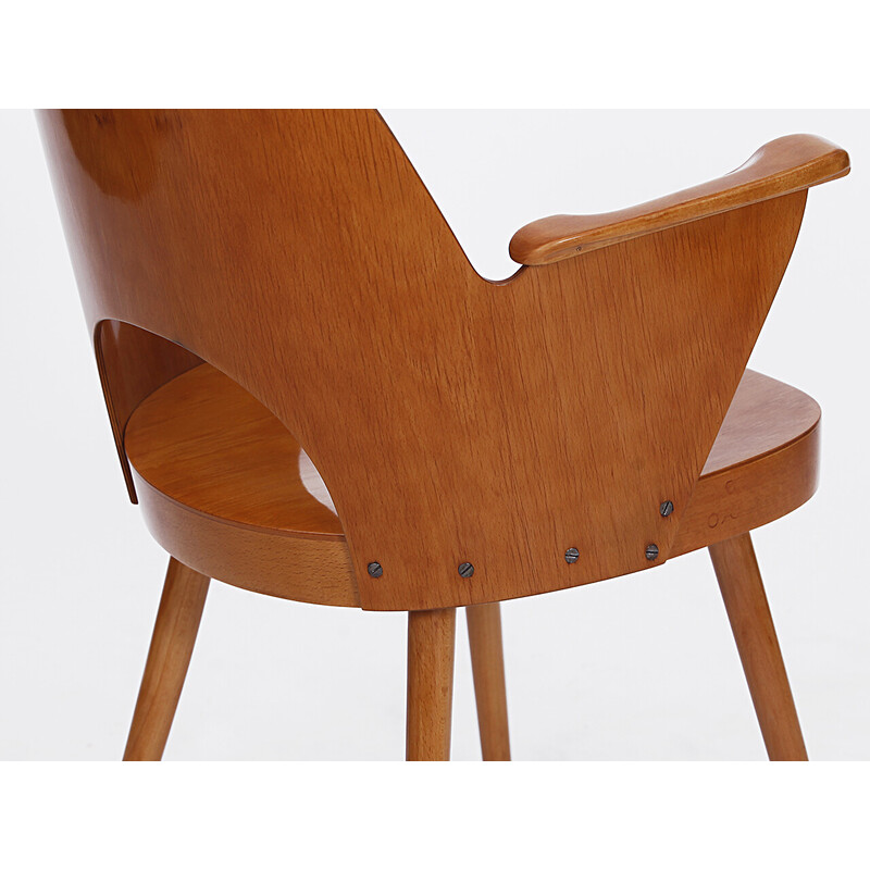 Midden-eeuwse fauteuil van Oswald Haerdtl voor Thonet, Tsjechië 1955