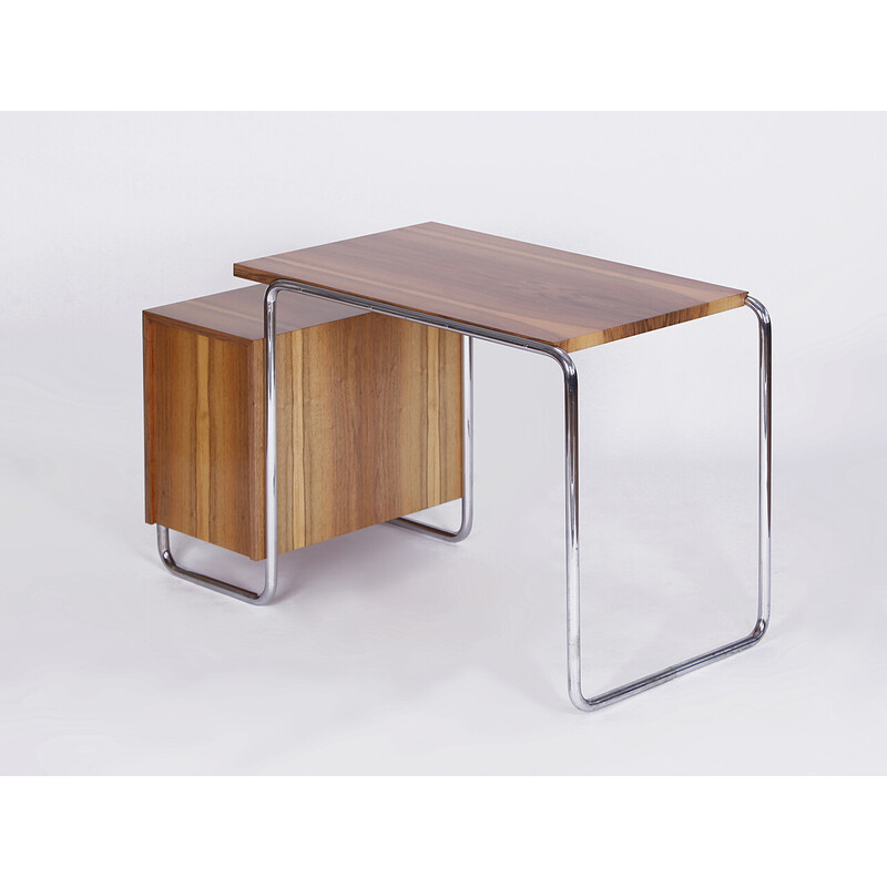 Vintage functionalist desk in tubular steel, 1930s