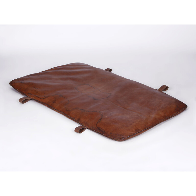 Czech vintage leather gym mat B, 1930s