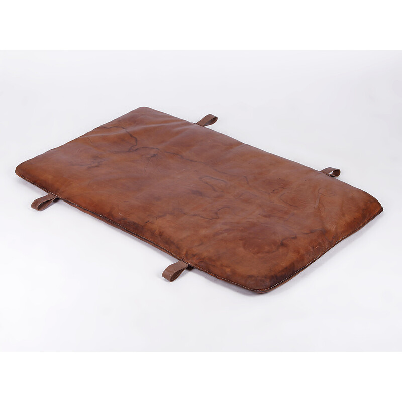 Czech vintage leather gym mat D, 1930s