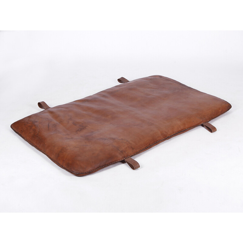 Czech vintage leather gym mat D, 1930s