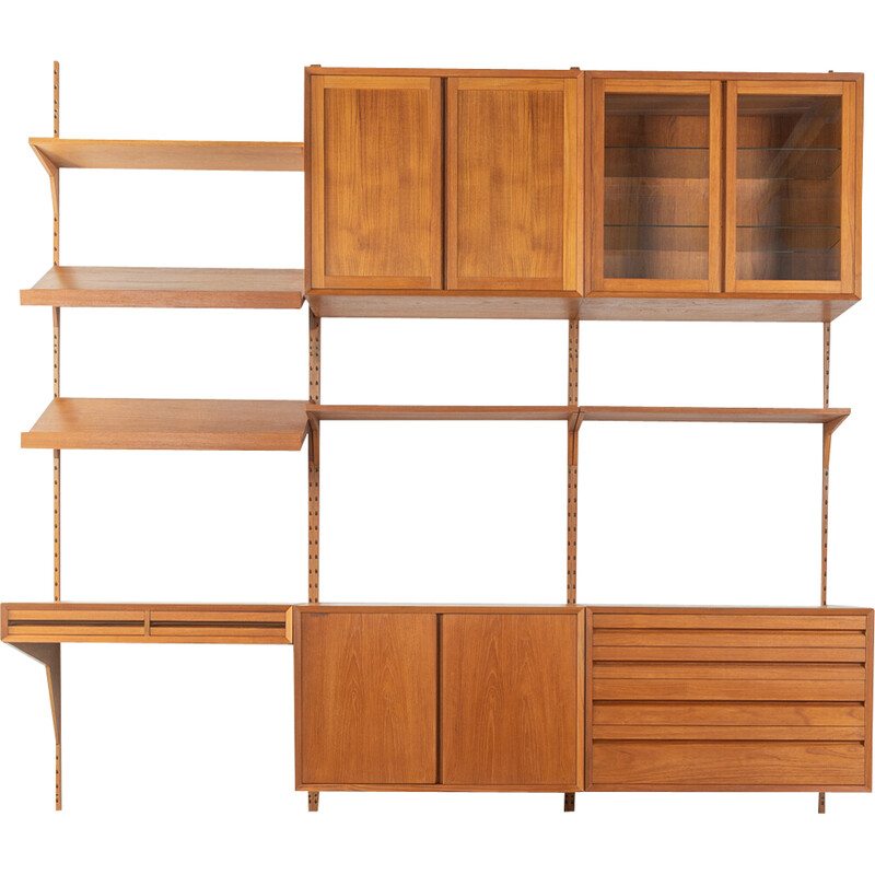 Vintage shelving system in teak by Poul Cadovius for Cado, Denmark 1960s