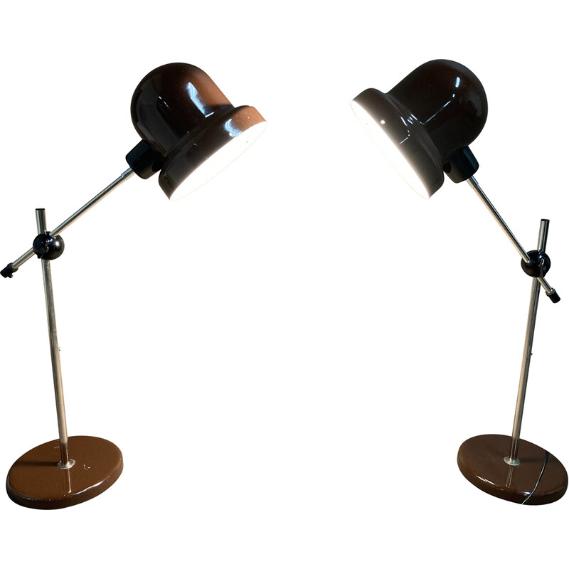 Pair of vintage modulating lamps, 1960