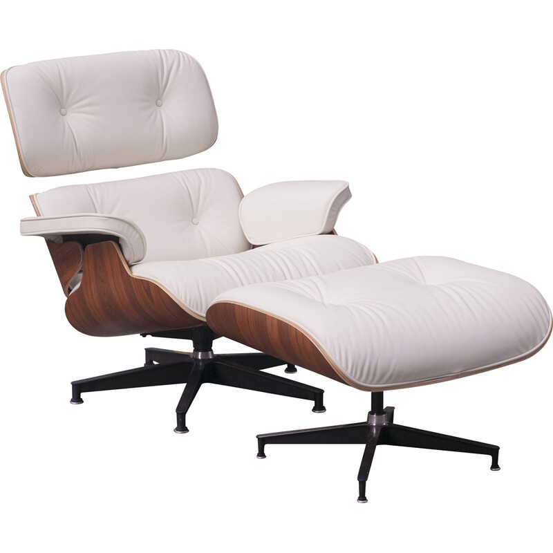 Vintage Sessel mit Ottoman von Charles und Ray Eames für Herman Miller, 2017