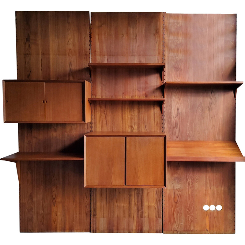 Scandinavian vintage modular wall system by Poul Cadovius, 1960