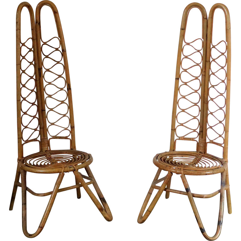 paire de chaises basses - 1960