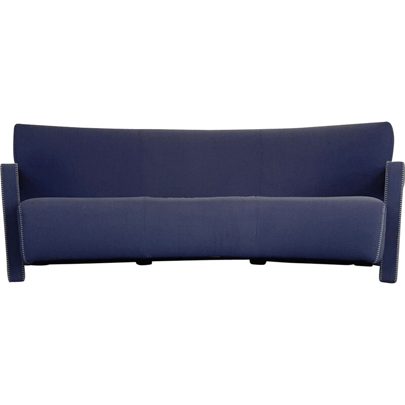 Vintage curved 637 three-seater sofa by Gerrit Rietveld for Cassina, 1990s