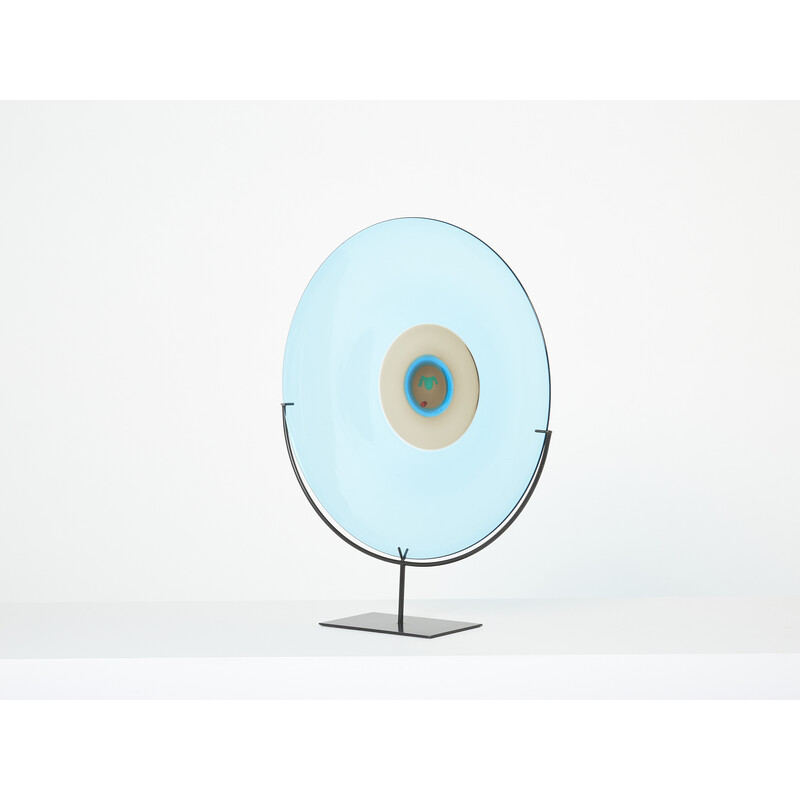 Vintage Polipo dish in Murano glass by Tapio Wirkkala for Venini, 1990