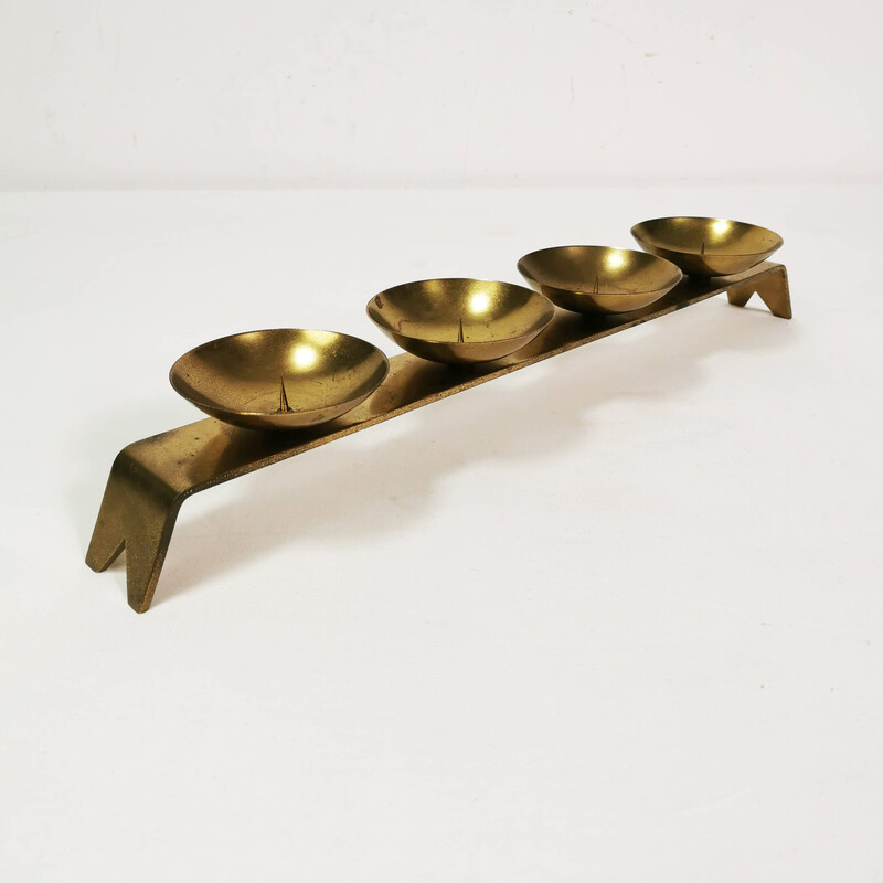 Vintage brass candlestick, Germany 1960s