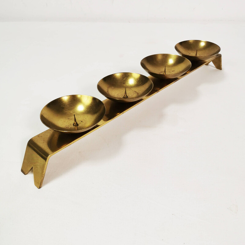 Vintage brass candlestick, Germany 1960s