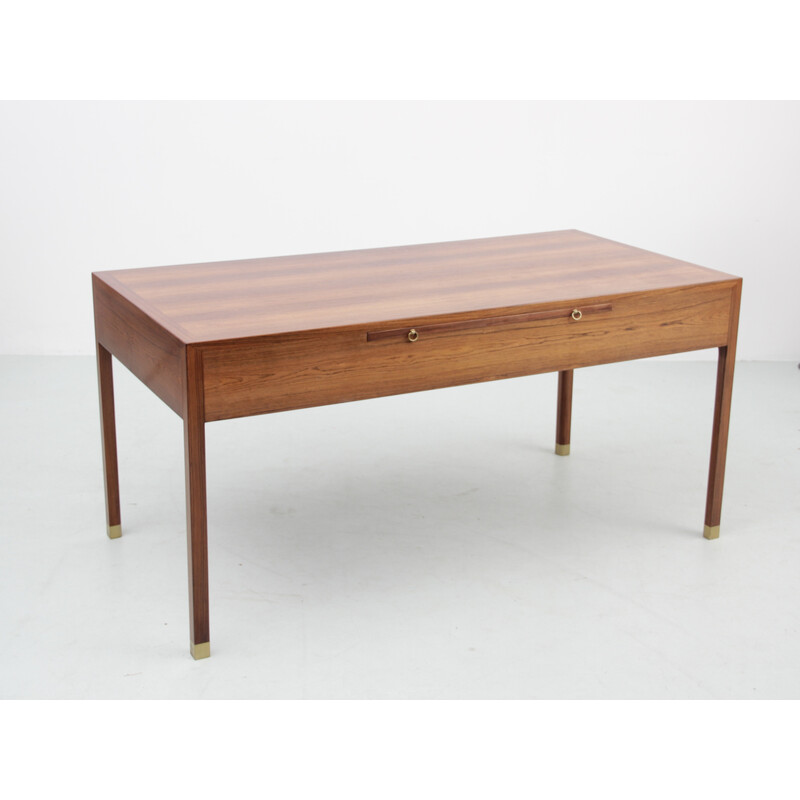 Scandinavian vintage desk in Rio rosewood by Ole Wanscher for A.J. Iversen