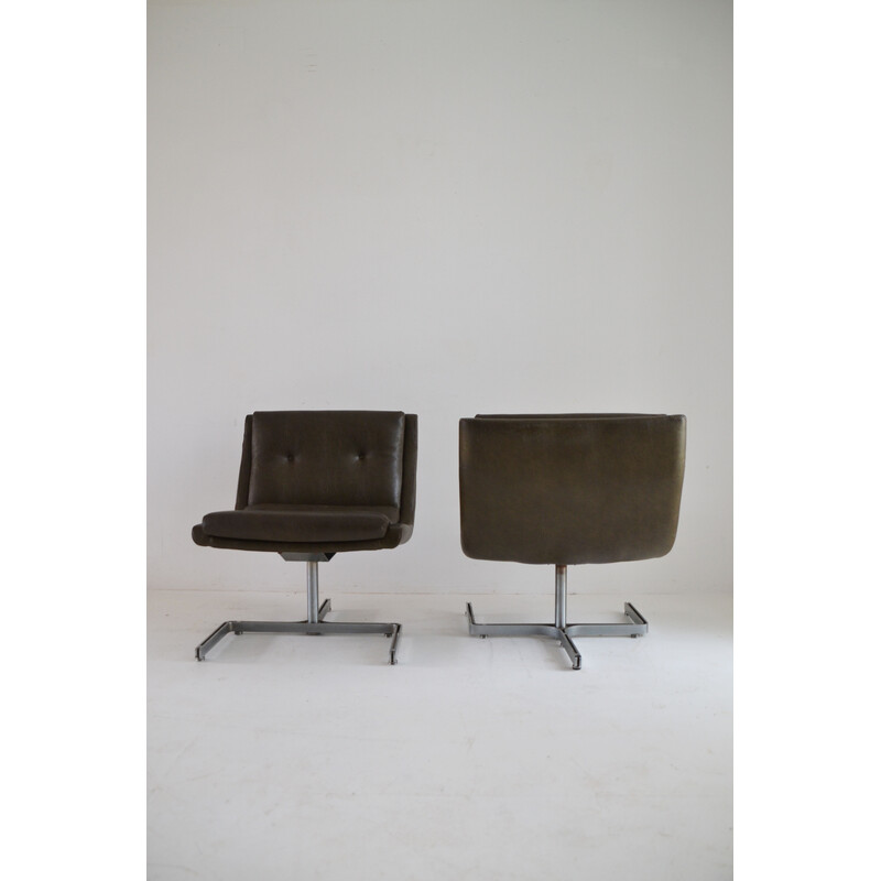 Pair of vintage armchairs by Raphael Raffel for Apelbaum, France 1973