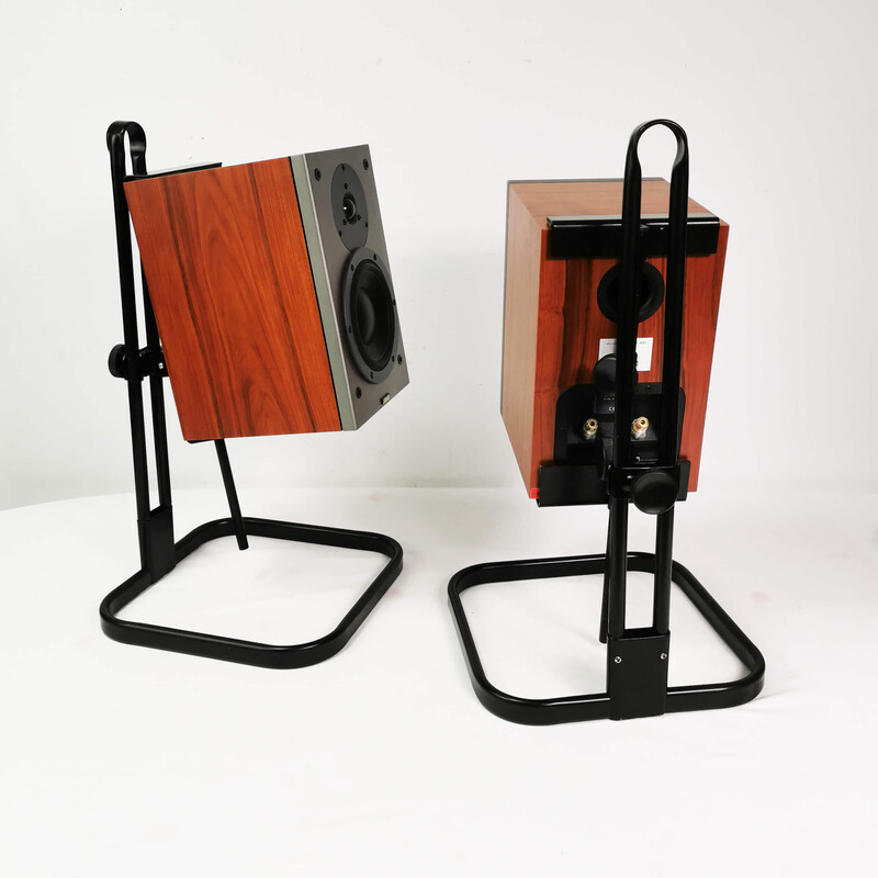 Pair of vintage stands for audio columns, Germany 1970