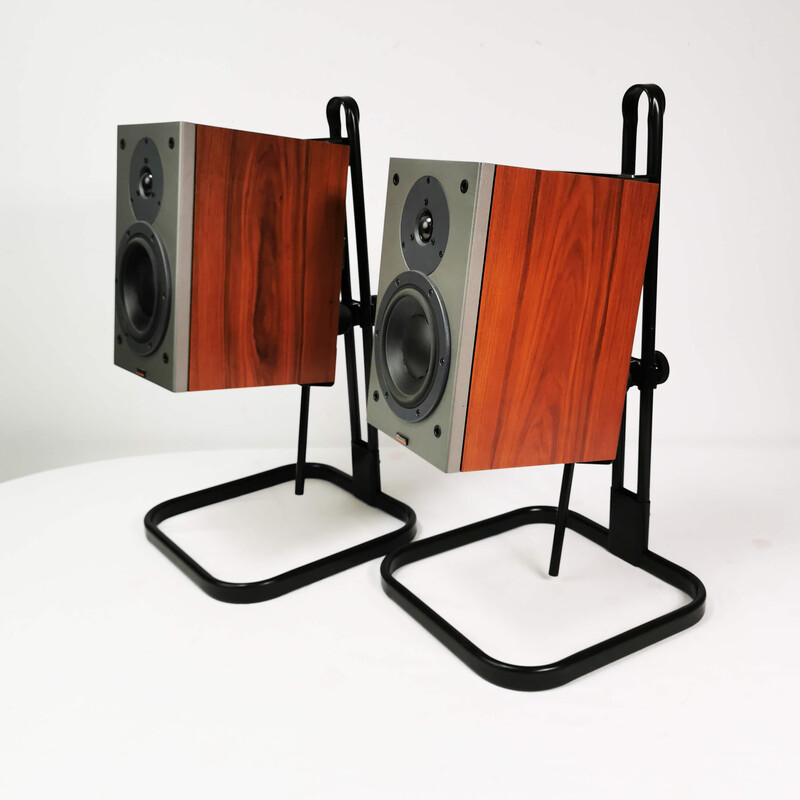 Pair of vintage stands for audio columns, Germany 1970