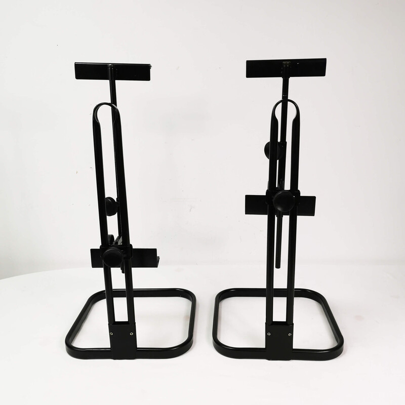 Pair of vintage stands for audio columns, Germany 1970