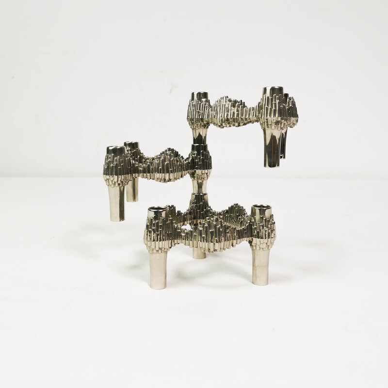 Vintage Brutalistic modular candlesticks by Quist, Germany 1970s