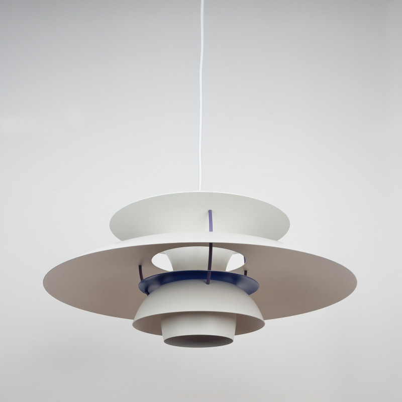 Coppia di lampade d'epoca danesi a sospensione Ph 5 di Poul Henningsen per Louis Poulsen, 1958