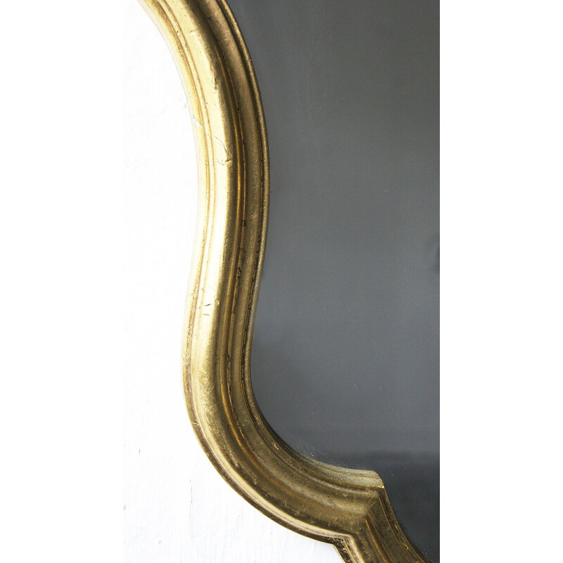 Vintage gouden spiegel, 1985