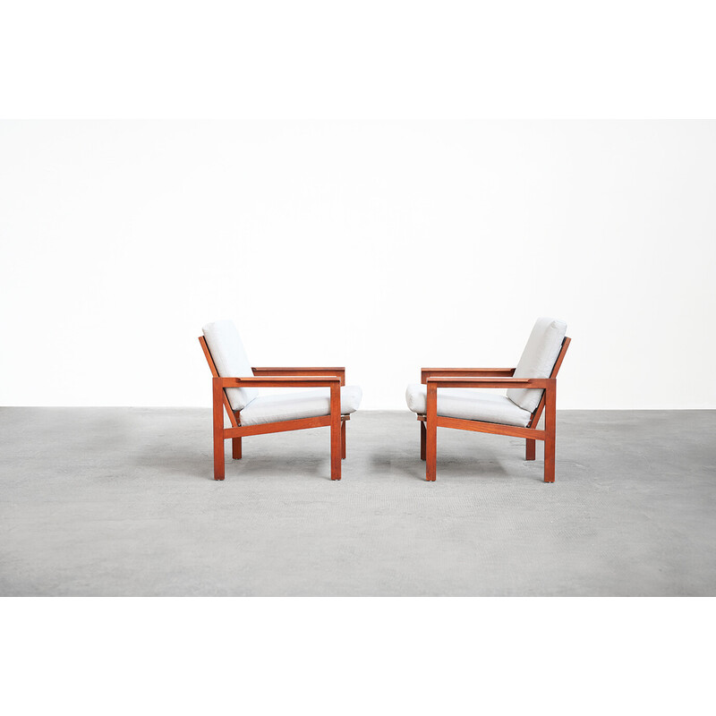 Paar Vintage-Sessel von Illum Walkelsø für Niels Eilersen, 1960er Jahre