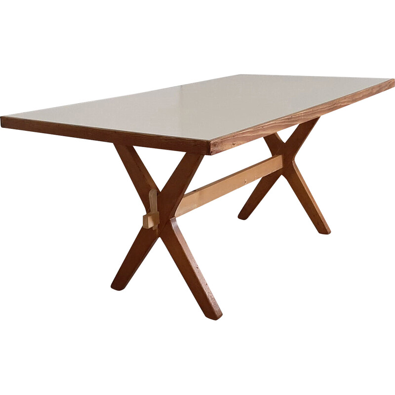 Vintage dining table by Wim den Boon and W.J. Kok for Goed Wonen, Netherlands 1950s