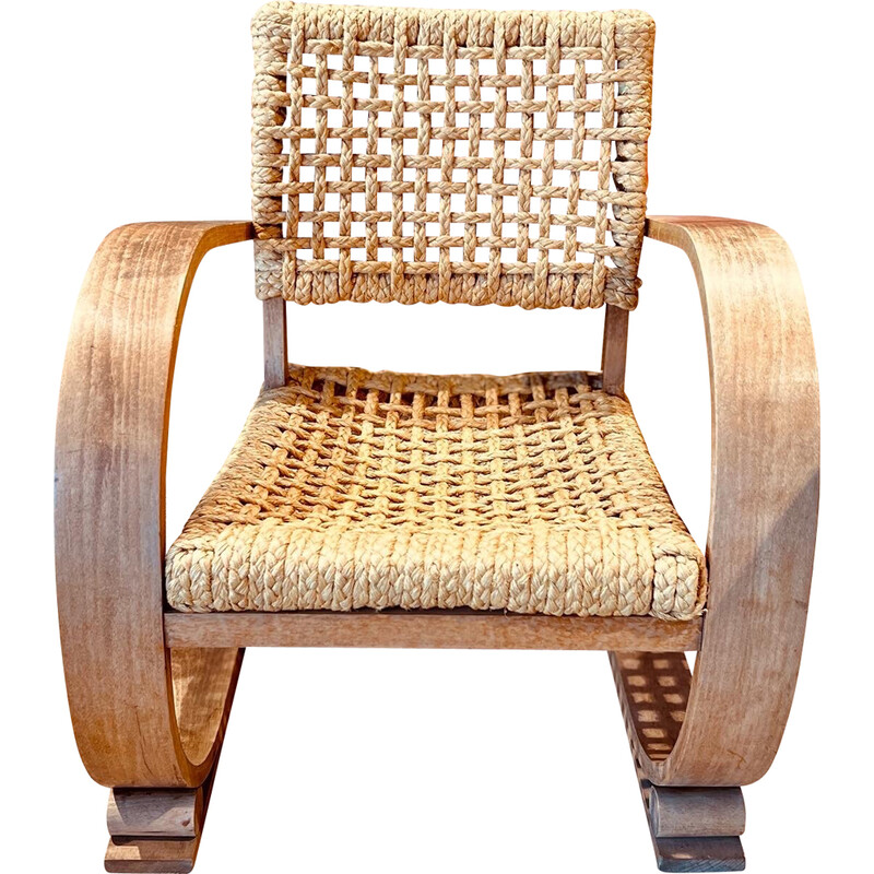 Vintage fauteuil van Audoux en Minet, 1940-1950