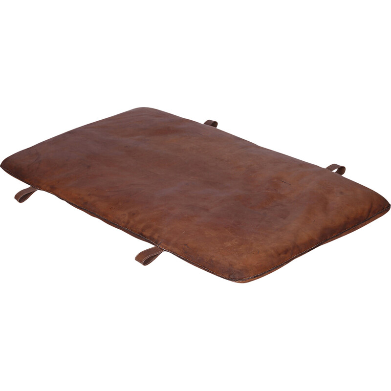 Czech vintage leather gym mat A, 1930s