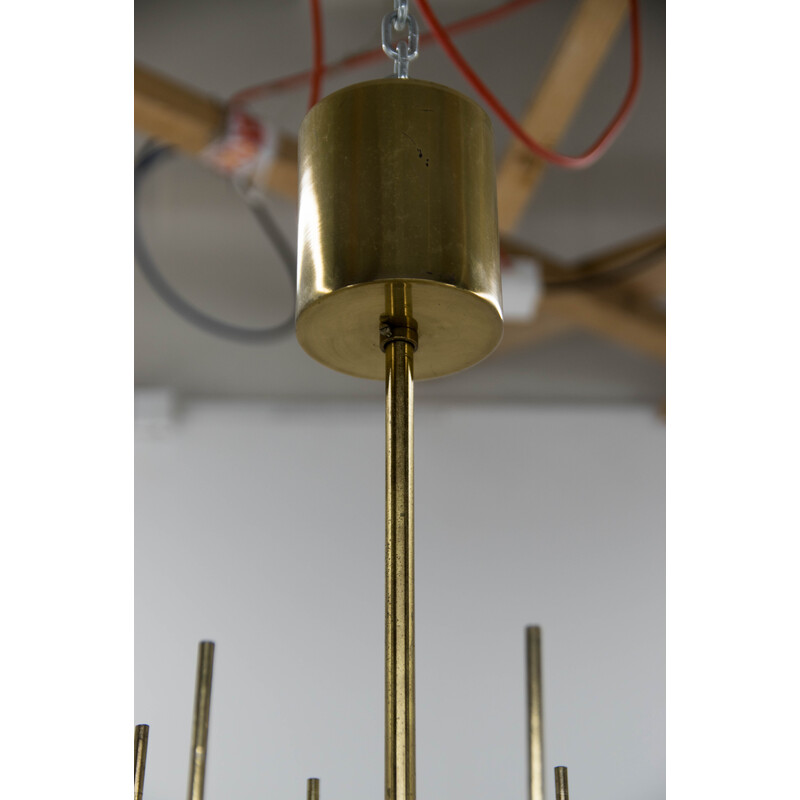 Vintage chandelier by Jaroslav Bejvl for Kamenicky Senov, 1980s