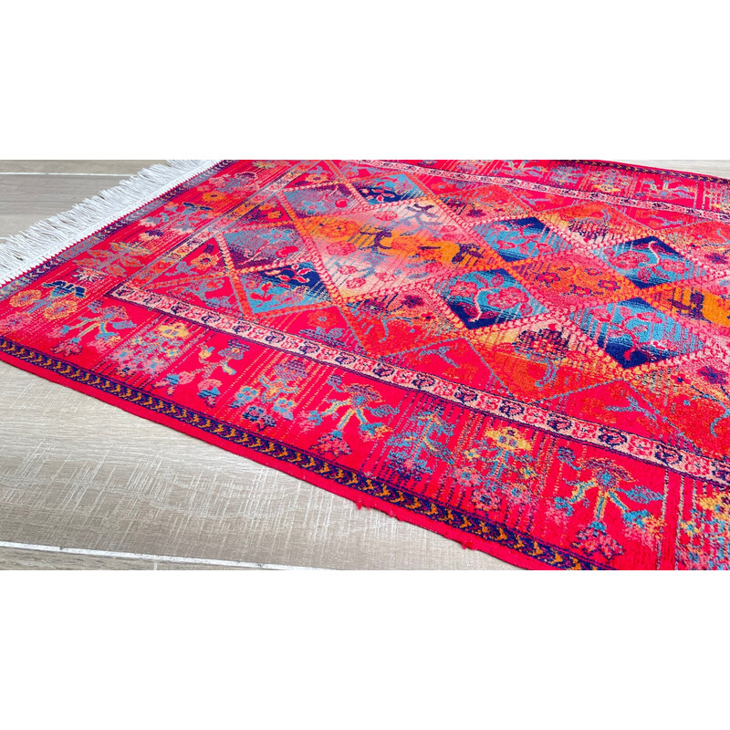 Tapis multicolore vintage, 1990-2000