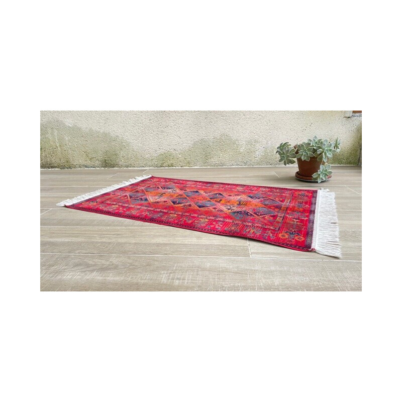 Vintage multicolored rug, 1990-2000