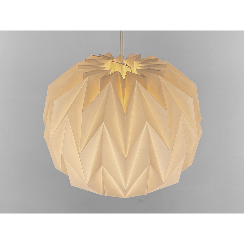 Vintage pendant lamp 157 M by Andreas Hansen for Le Klint, Denmark 1970s