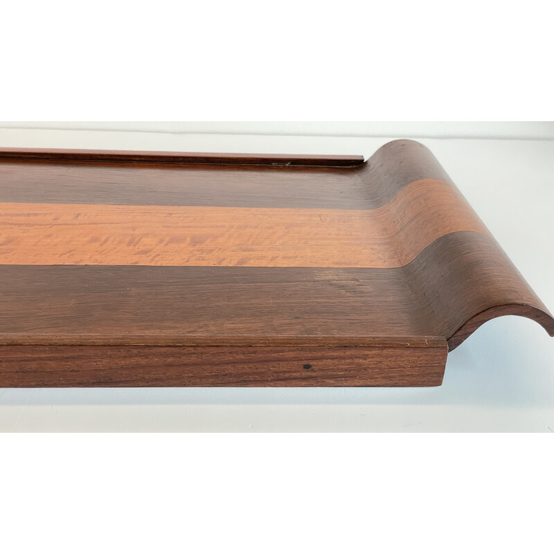 Vintage Art Deco rosewood serving tray