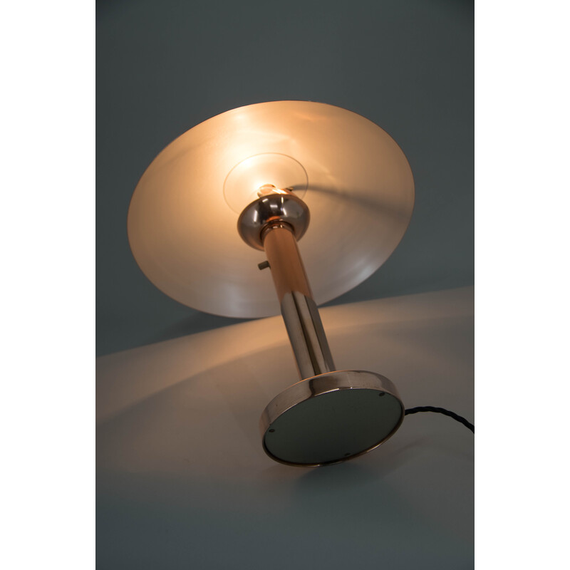 Bauhaus vintage Mushroom copper table lamp, 1930s