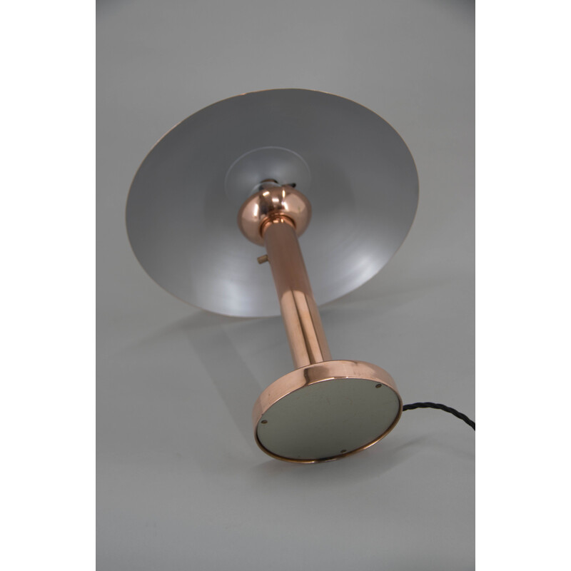 Bauhaus vintage Mushroom copper table lamp, 1930s