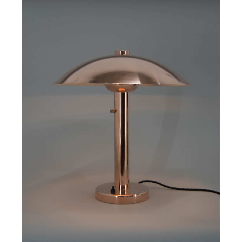 Candeeiro de mesa Cogumelo de cobre Bauhaus vintage, 1930s