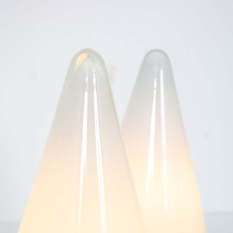 Pair of vintage "Teepee" table lamps by Sce, France 1970s