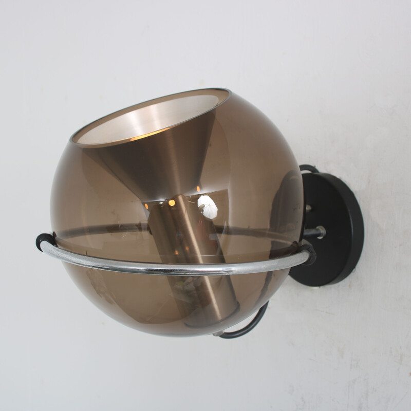 Vintage "Globe" wall lamp by Frank Ligtelijn for Raak, Netherlands 1960s