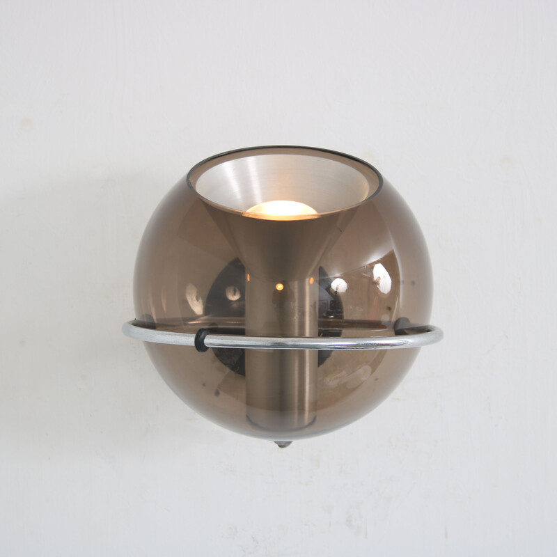 Vintage "Globe" wall lamp by Frank Ligtelijn for Raak, Netherlands 1960s