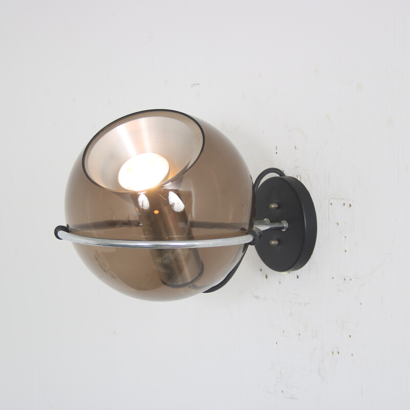 Vintage "Globe" wall lamp by Frank Ligtelijn for Raak, Netherlands 1960s